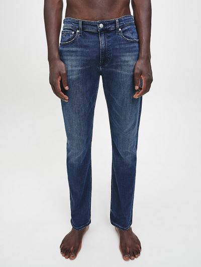 Calvin Klein Ruhák HU926271 | Calvin Klein Slim Tapered Férfi Farmernadrág Kék / Fekete